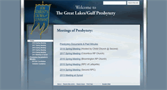 Desktop Screenshot of glgpresbytery.org